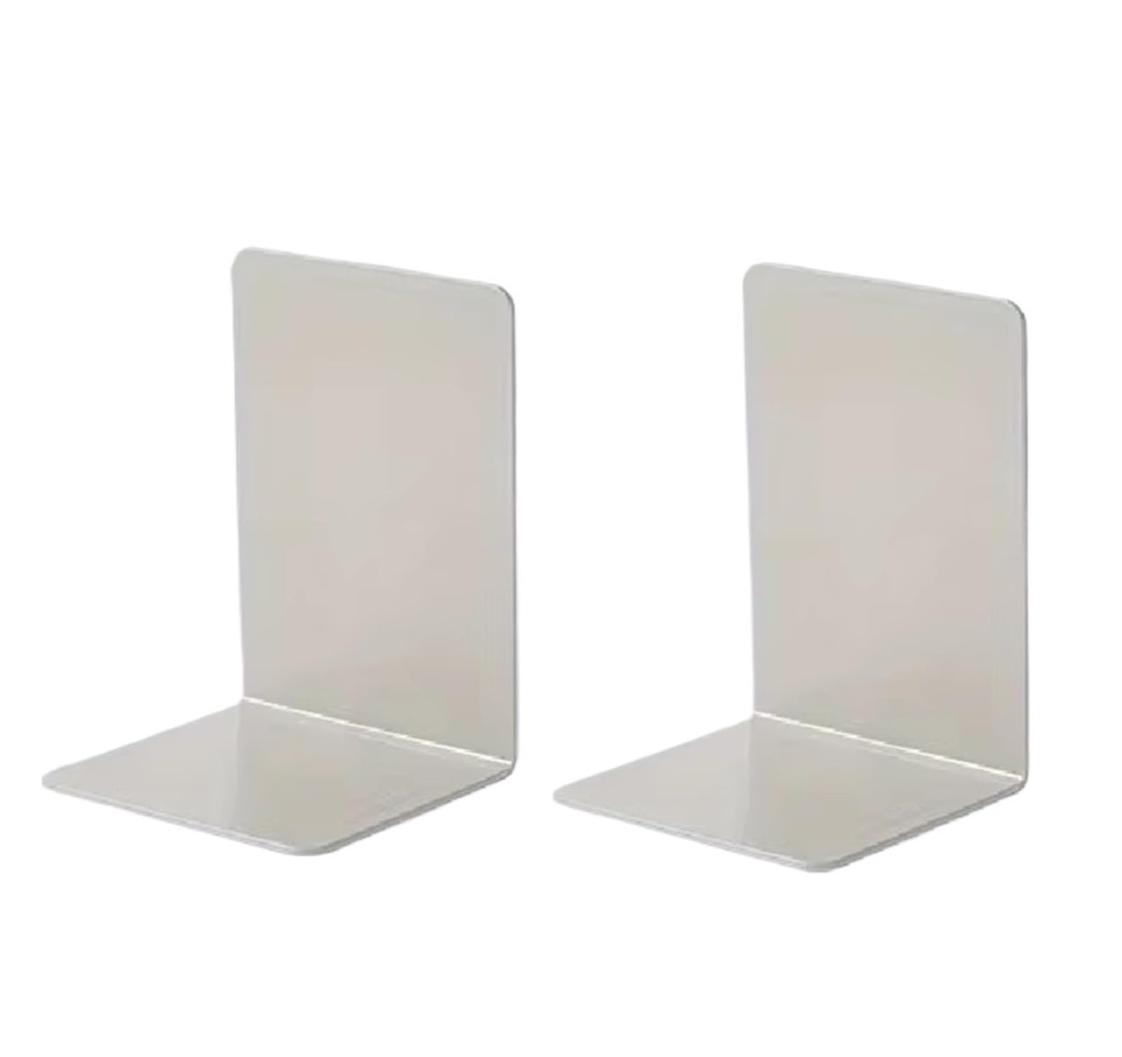 Desktop Bookends 1 Pair Home Office Desktop Organizer Bookends Bookstop Shelf Heavy Duty Bracket Sturdy Bookshelves for Book Storage(Grey)