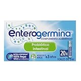 Enterogermina Probiótico Niños y Adultos |Ayuda Salud Intestinal I 20 Viales Bebibles 5 ml| Sin Sabor, Sin Azúcar, Sin Gluten I Bacillus Clausii 4.000 Millones UFC