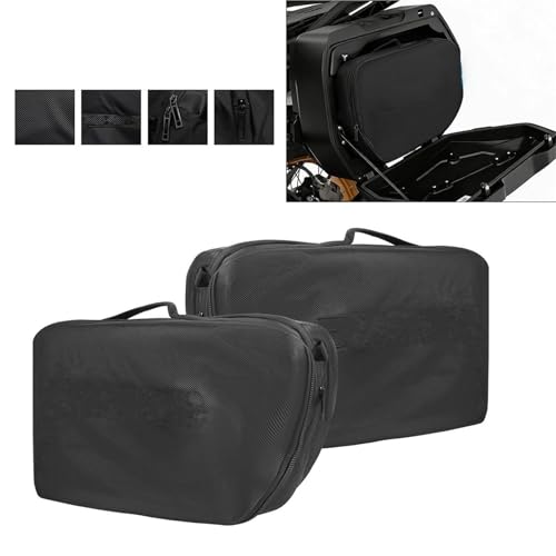 Bolsa de equipaje negra para rutas en BMW R1300GS, forro de maletero de aventura 6