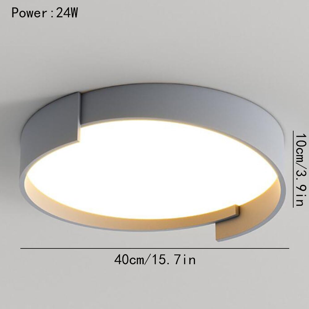 Luces LED Empotradas De Techo Con Luz Blanca Diurna De 6000 K Luminaria Circular Minimalista De Fácil Instalación Lámpara De Techo Con Panel De Protección Ocular Para Interiores Para Cocina