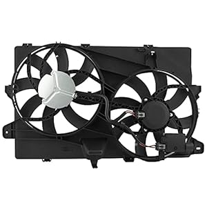 BOXI 621-392 7T4Z8C607A Dual Radiator Cooling Fan Assembly Fit for Ford Edge 2007 2008 2009 2010 2011 2012 2013 2014 2015 / for Lincoln MKX 2007-2015