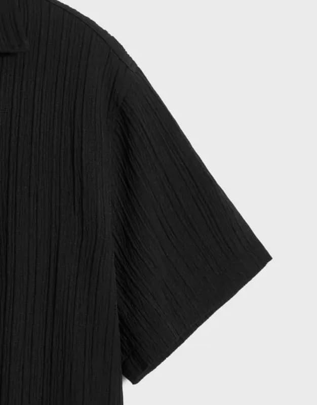 Image of Vikita Enterprise Kid Boy's Cotton Solid Shirt with Spread Collar Neck Half Sleeves Button Closure Curved Hem Length | Shirt For Kids Boys