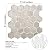 STICKGOO Hexagon Peel and Stick Backsplash Tile, Stick on Backsplash for Kitchen and Bathroom, Beige Marble Look PVC Mixed Metal Gold Self Adhesive Wall Tiles(10 Sheets, Seamless)