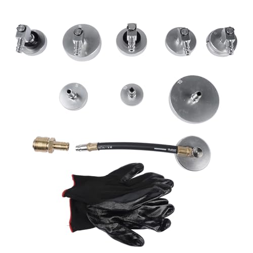 Hopzty 10-częściowy zestaw adapterów do odpowietrzania hamulców, adapter z wymiennym adapterem i adapterem kątowym 90° do urządzenia do wymiany płynu hamulcowego do większości pojazdów