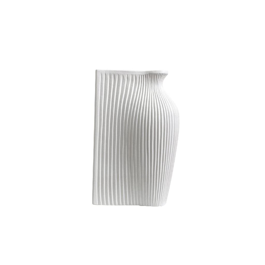 Vase à fleurs Trace 34.5cm pour sublimer un meuble de porche vide