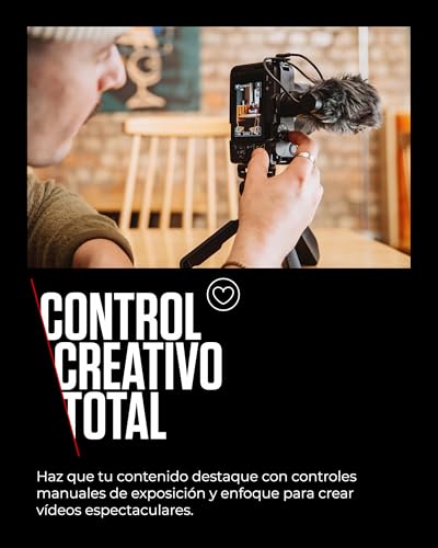 Canon EOS R50 V - (Cuerpo de Cámara) para Vlogging Compatible con Objetivos Canon RF | Creadores de Contenido, Vlogs y Viajes | Conexión por Bluetooth - imagen 3