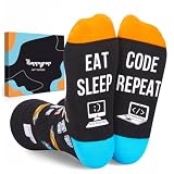 HAPPYPOP Gifts for Geeks Programmers - Coding Gifts for Computer Engineer Nerd Coders Men, Computer Programmer Socks
