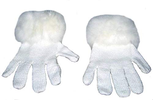 Guantes de alpaca para mujer blancos ideales para paseos invernales