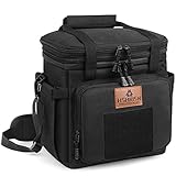 CAPACIDAD GRANDE Y AJUSTABLE Y POR SEPARADO: La capacidad del estado normal es de 10 L, la capacidad del estado en expansión es de 15 L. Espacio en capas para almacenar alimentos o artículos por separado. Es ideal para playa, camping, senderismo, barbacoas, etc.