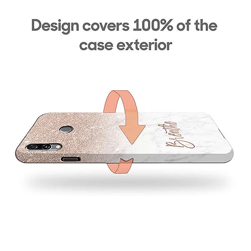 Image of COLORflow Back Cover Compatible with Honor Play | (Best for Girls) Quotes (Breathe) Marble | Designer Printed Hard CASE Bumper Back Cover Compatible with Honor Play