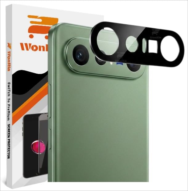 Image of WonRia Pack 1- Back Camera Lens Protector for Vivo X300 FE 5G Camera Glass Protector Guard [3D Premium] - Black