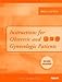 Instructions for Obstetric and Gynecologic Patients with CD