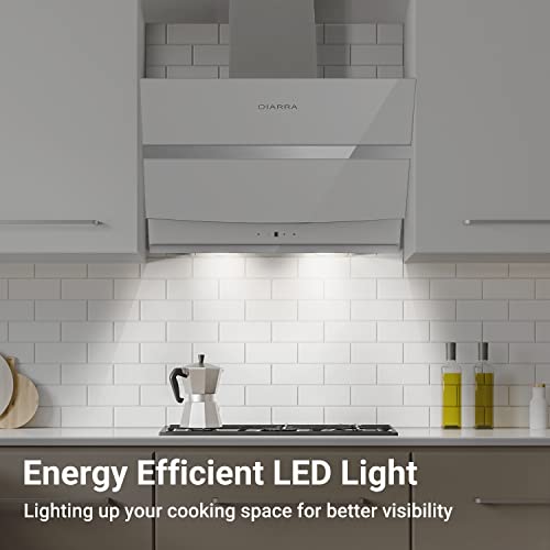 CIARRA-CBCW6736N-Campana-Extractora-Cocina-60-cm-Clase-A-Recirculacion-Filtros-Carbonos-3-Velocidades-Blanca