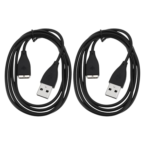 ECSiNG Lot de 2 Câbles de Chargement USB de Rechange Compatible avec Fitbit Surge Montre de Fitness (1m)