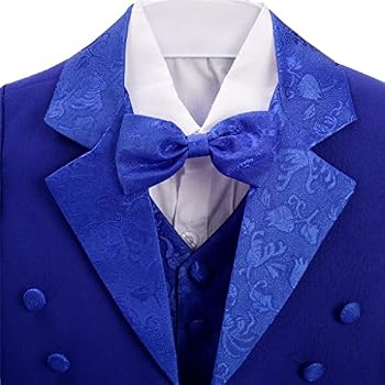 Costume Cintré 5 Pièces Pour Garçon - Smoking Élégant Pour Mariage, Cérémonie Ou Événement | Tailles 2 à 13 Ans - 2