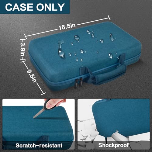 Image of Boobowl Knife Display Case for 64+ Pocket Knives and Folding Models | Knives Organized Slots, Butterfly and EDC Mini Models, Outdoor Survival Tactical Collection Storage, Dard Blue, Bag Only
