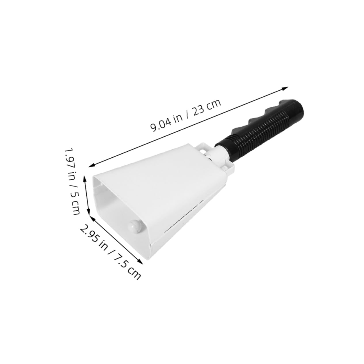 Milisten 2pcs Metal Cowbell With Handle: Loud Noise Maker - Handheld Cheering Bell For Sporting Events Football Games Parties & Farm Activities