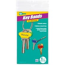 Lucky Line Colorful Key Bands - Key Identifiers Medium, 8 Pack 17108