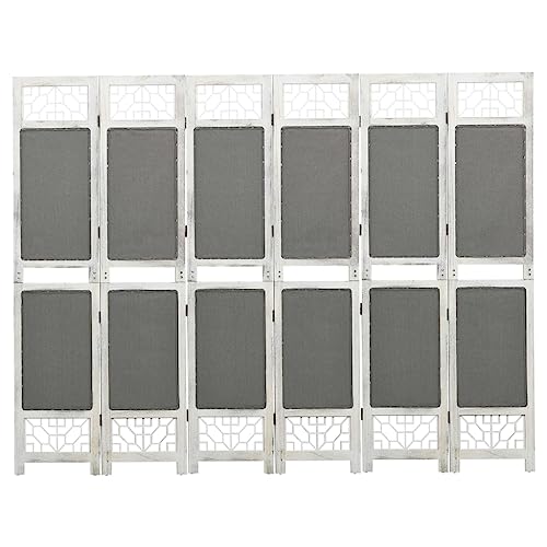 Séparateur de pièce pliable pour retrouver votre intimité avec ce lot de 6 panneaux en tissu
