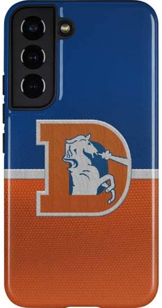 Skinit Pro Phone Case Compatible with Galaxy S22 - Officially Licensed NFL Denver Broncos Team Jersey Design