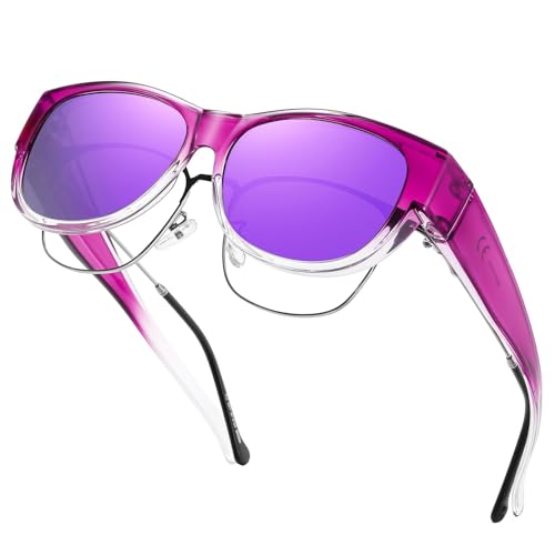Image of GEGURI Polarized Sunglasses Fit Over Glasses for Men Women, Oversized Square Sun Glasses UV400 Protection Shades