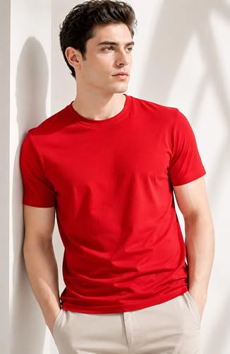 Image of London Hills T Shirt For Man | Men Round Neck Tshirts | Tshirt Shirts Men | Gym T Shirts For mens Workout | T-shirts For Man Cotton Stylish Round Neck T Shirt Half Sleeve Regular Fit Solid Multicolour