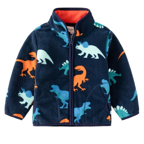 Image of Toddlers Boys Fleece Jacket Full Zipper Outerwear Fleece Coat