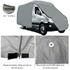 SavvyCraft Premium Class B RV Cover, Waterproof Tear-Resistant Windproof Class B RV Motorhome High Top Conversion Van Cover Trailer Camper Van Cover Fits 18ft with 24 Bubble Top