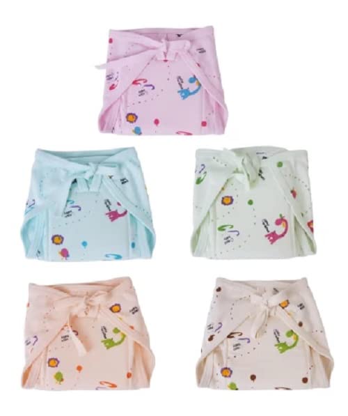 Wavva® Baby Cloth Diapers Triple Layer Cotton Cloth Nappies, Extra Padded- Extra Absorbent, Quick-Dry Adjustable Washable ...