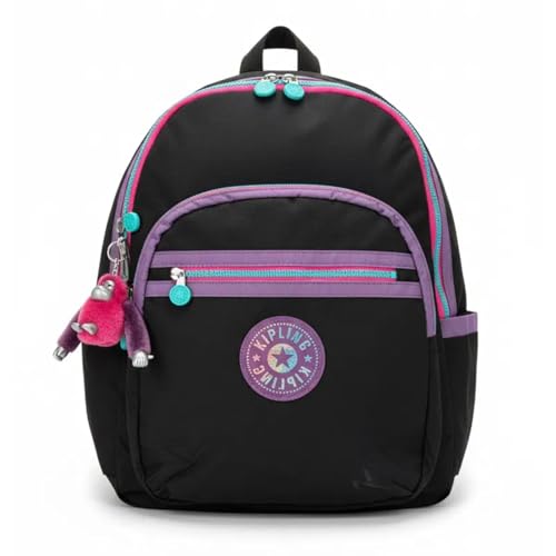 Kipling Mochila Seoul XL c/Porta Notebook Wavepop Jet Black