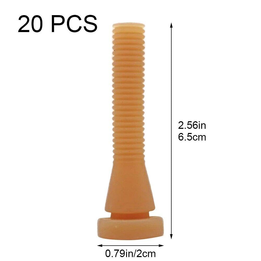 Hrippy Doigts De Plumage De Volaille en Caoutchouc De 6cm, 20 Pièces, Machine D'épilation De Poulet, Plumeur De Canard, d'oie, De Poule, Matériel De Tendon, Tige De Maïs