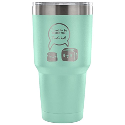 Odditees TUMBLER30OZRED-483 Funny Tumbler Toast And Toaster Laser Etched 30Oz Stainless Steel Tumbler thumb #2