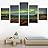SIGNWIN 5 Panel Canvas Wall Art Astronomy & Space Contemporary Cosmic Dramatic Green Group Photography Realism Ultra for Home Decorations Ready to Hang - 60"x32"x5 Panels