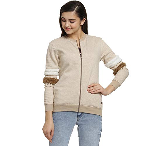 Image of PINACOLADA Women Stylish Solid Casual Jacket(AWZ19 JKSLD W PLN CR AZ M)