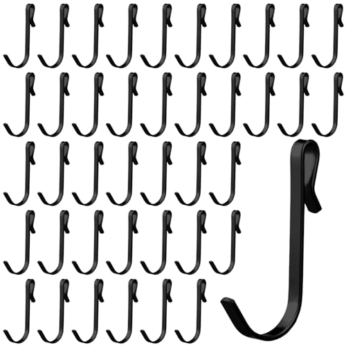 Lyrow 40 Pcs J Hook for Wire Shelving Hooks Stainless