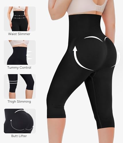 Nebility Seamless Shapewear Tummy Control High Waist Compression Leggings for Women Butt Lifting Shapewear Thigh Slimmer4