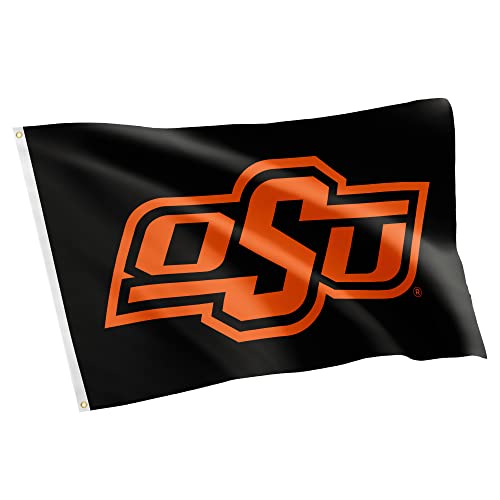 Desert Cactus Oklahoma State University OSU Flag - 3 x 5 Feet Cowboys Banner Indoor/Outdoor Durable Fabric 100% Polyester Design (Style 3)