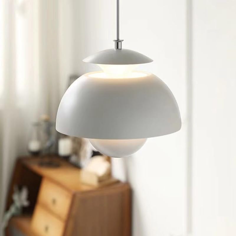 Lampe suspendue moderne fleur lustre chaleureux créant une ambiance cocooning unique
