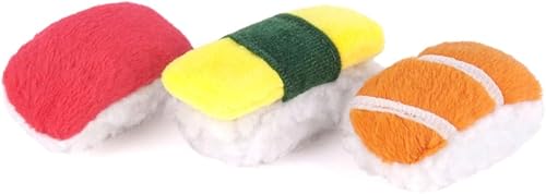 P.L.A.Y. - Juguetes lindos para gatos, juguete relleno de hierba gatera con temática de sushi felino, ideal para gatos adultos y gatitos, lavable a