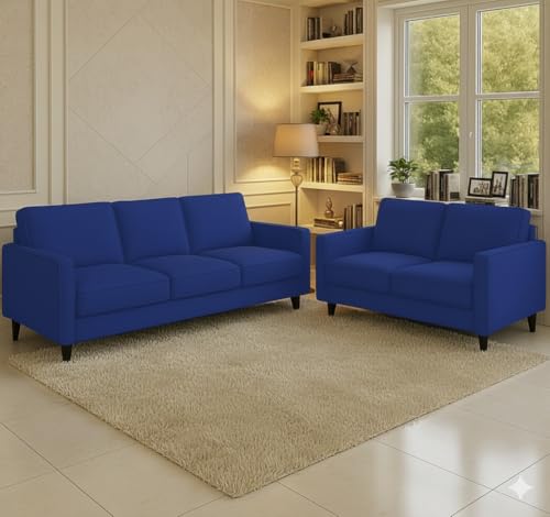 Image of The MM Furniture store Premium Fabric Sofa - Sapphire (3+2 Seater)