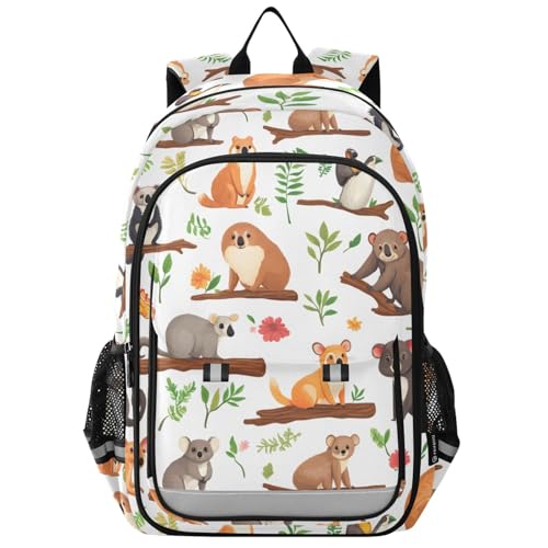 Sac à dos ordinateur portable enfants style décontracté faune sauvage lycée