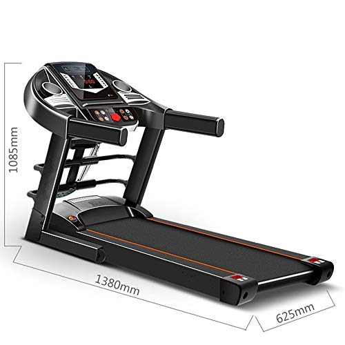 Image of Household Treadmill, LED Screen Ultra-Quiet Shock Absorption Walking Machine, Indoor Mini Folding Gym Equipment with MP3