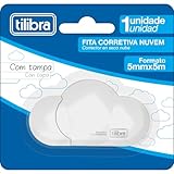 Tilibra Corretivo em Fita Nuvem 5mmX5m, Cores Sortidas, Rosa, 300276