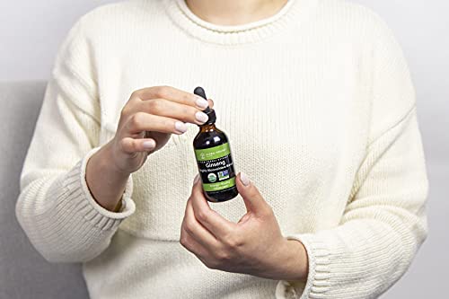 Global Healing Ginseng - Organic Raw Herbal Extract - Liquid Supplement Drop Promotes Energy - Korean (Panax), Siberian, Maca, Ashwagandha - Non-Gmo - 2 Fl Oz #TOP2