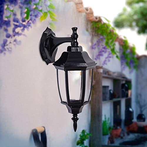 Lampe de rue résidentielle rétro blanc étanche au design soigné pour façade