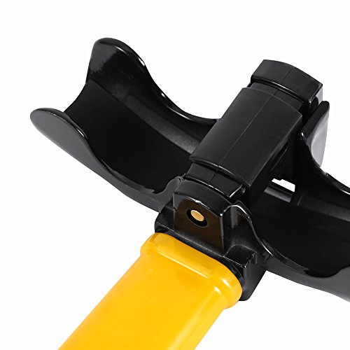 Trava de volante, universal anti-roubo em forma de T, trava de volante giratória de alta segurança c