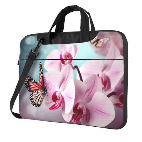 Sacoche ordinateur portable de qualité supérieure motif orchidée
