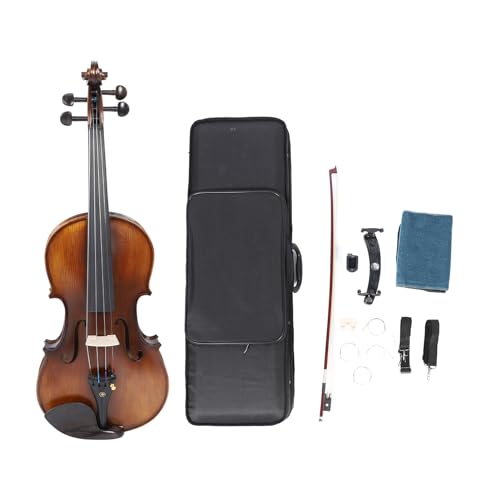 Alomejor 4/4 Kit de Violín, Abeto y de Arce para Principiantes con Diapasón de ébano, Violín de...