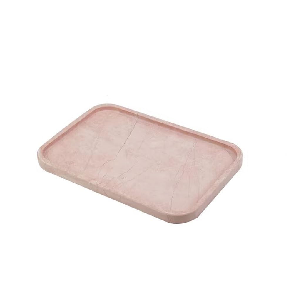 Tray Decor Nordic Pink Marble Desktop Storage Tray Bathroom Sink Storage Tray Food Tray