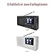 EMOS - DAB+ Radio mit Bluetooth und Dual-Stromversorgung - tragbares Digitalradio mit Wecker, Sleeptimer und 40 Speicherplätzen - 4x Schnellwahl - Küchenradio DAB+FM mit TFT LCD Farbdisplay - Schwarz